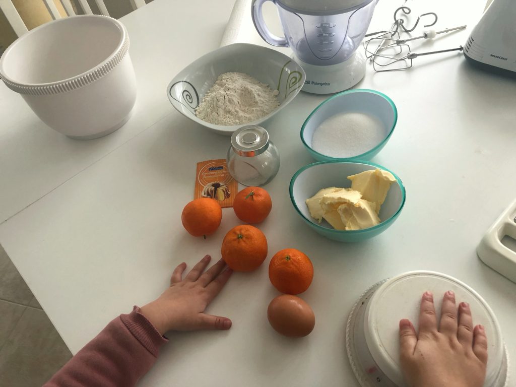 ingredientes para hacer galletas de mandarina