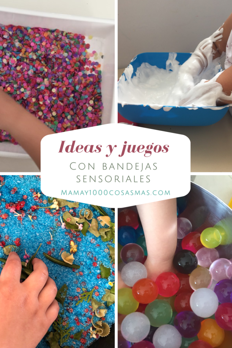 Ideas para hacer bandejas sensoriales Mamá y 1000 cosas más