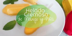 helado de mango y piña
